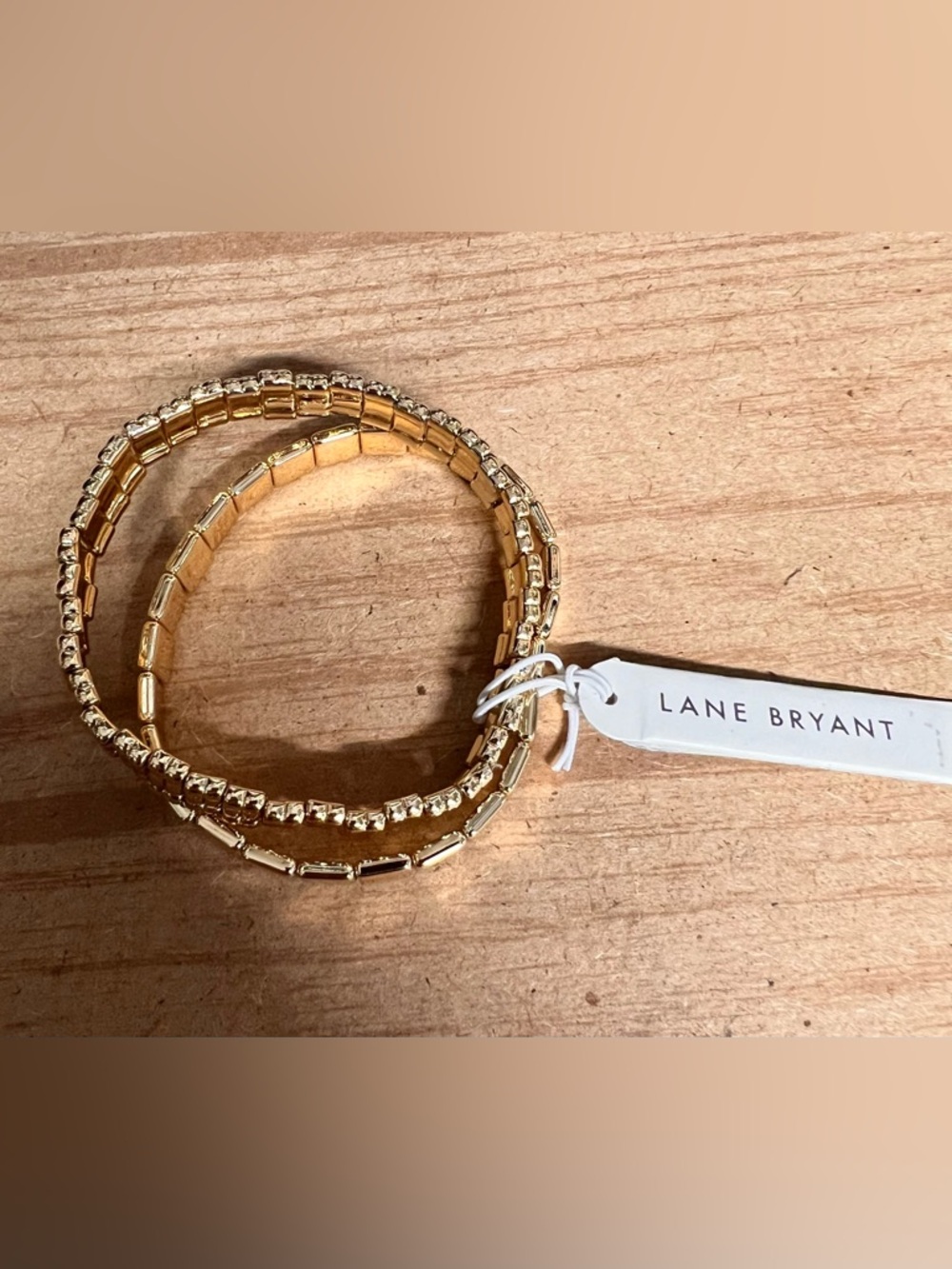 Lane Bryant Gold-Tone Stretch Bracelet Trio